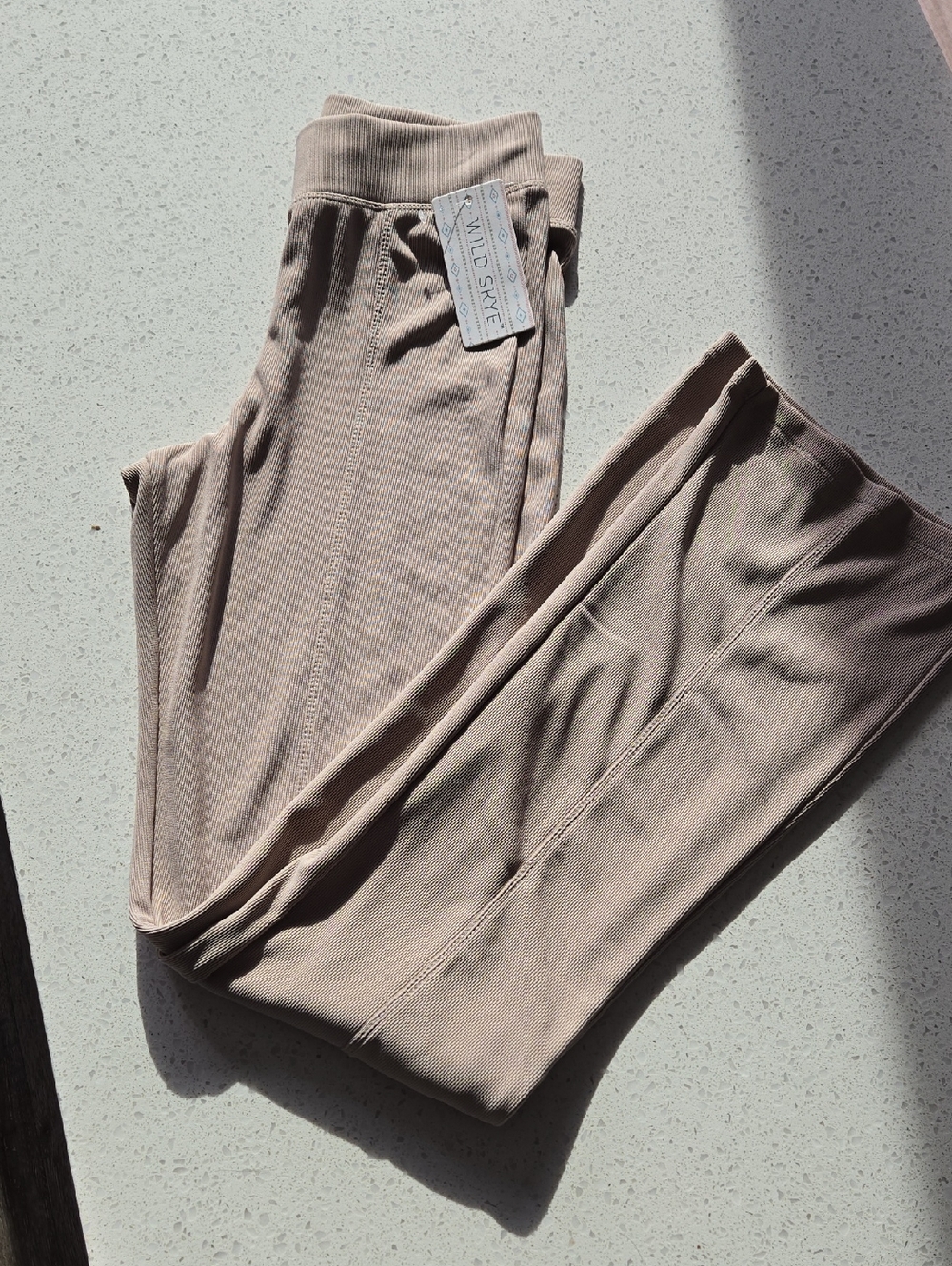 Wild Fable Ribbed Lounge Pants in Taupe Beige